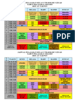 Jadwal Mata Pelajaran Thariq Bin Ziyad 2425