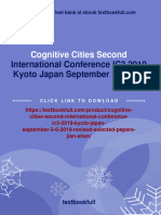 Full Cognitive Cities Second International Conference IC3 2019 Kyoto Japan September 3 6 2019 Revised Selected Papers Jian Shen Ebook All Chapters