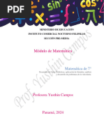 Módulo de Matemática 7° Grado 2024