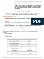 UNIT III Operator Overloading and Type Conversion