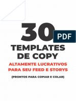 30 Templates de Copy para Feed e Storys