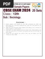 NODIA CBSE Sample Papers Sociology