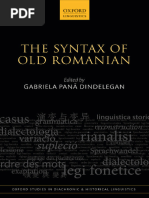 The Syntax of Old Romanian - Pana Dindelegan, Gabriela