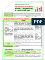 Sesion Mat Analizamos La Información de Tablas y Gráficos