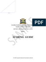 2411 History and Political Education UNEB Sample Paper New Curriculum 2024 Plus Scoring Guide