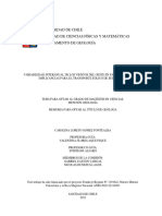 Variabilidad Interanual de Los Vientos Del Oeste en Patagonia Sur