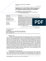 Modeling and Simulation of A Solar Photovoltaic Sy