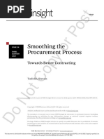 2017 - Smoothing The Procurement Process (Towards Better Contracting)