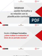 Webinar "La Evaluación Formativa y Su Relación Con La Planificación Curricular"