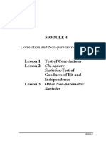 Module 4 Correlations and Nonparametric Statistics