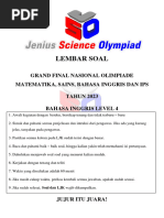 Soal Grand Final Jso B.ing Level 4