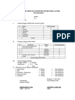 Analisis Pekan Efektif & Tidak Efektif