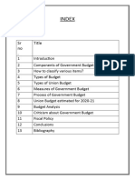 Government Budget and Its Components