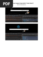 WordPress Support Specialist (Task Sheet)
