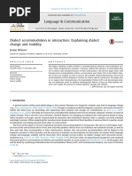 Dialect Accommodation in Interaction. Explaining Dialect Change and Stability