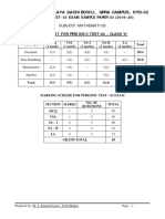 Maths Class VI Periodic Test 02 Exam Sample Paper 03