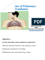 Mechanics of Pulmonary Ventilation