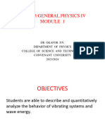 Physics 123 General Physics Iv (Simple Harmonic Motion)