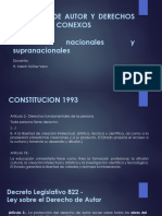 Derechos de Autor y Conexos - Normas Nacionales y Supranacionales