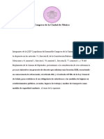 Integrantes de La LXIV Legislatura Del Honorable Congreso de La Unión