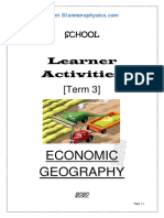 Geography Grade 12 Learner Activities ECONOMIC TERM3 For 2020 Notes and Solutions