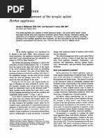 1988 AJO McNamara - Clinical Management of The Acrylic Splint Herbst Appliance