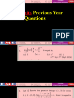 Limits JEE Previous Year Questions