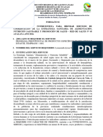 TDR Coordinacion de La Estrategia de Alimentacion y Nutricion Saludable