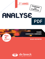 Analyse 1èreannée Deboek