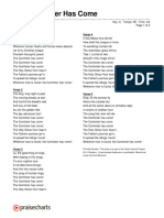 The Comforter Has Come (Traditional ... ) Chord Chart - C - 2 Column Layout