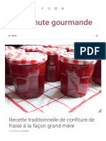 Recette Traditionnelle de Confiture de Fraise À La Façon Grand-M