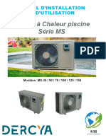 Notice Pompe A Chaleur Piscine MS DERCYA R32