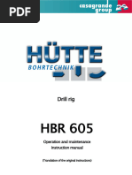 Hutte HBR605 Drill Rig Operation Manual Casing Included