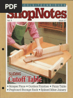 ShopNotes #27 (Vol. 05) - Sliding Cutoff Table - Text