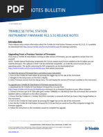 Trimble S6 Total Station Firmware R12.5.51 Release Notes