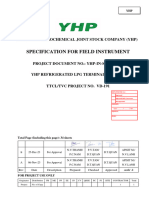 YHP-IN-SPC-0006-B - Specification For Field Instrument