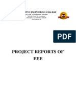 Project Reports of EEE: St. Martin'S Engineering College