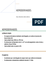 Clase de Hemoderivados (Orientado Anestesia)