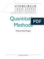 Quantitative Methods Course Taster