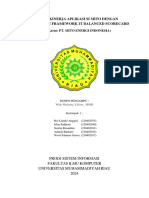 Analisis Penilaian Aplikasi SI Mito Dengan Menggunakan Framework IT Balanced Scorecard