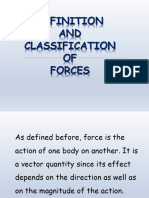 B21 Statics - Force Definition Classification