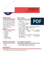 Resume - Mugesh PDF