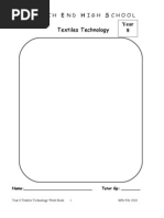 Y8 Textiles Workbook