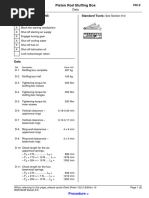 Piston Rod Stuffing Box: Procedure