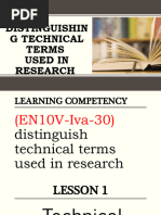 Q4 Module 1 Technical Terms in Research