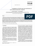 The Effect of Laminate Orientations On Friction and Wear Mechanisms of Glass Reinforced Polyester Composite