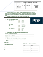 1st Grade Global Test