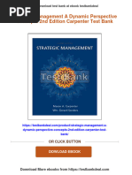 Strategic Management A Dynamic Perspective Concepts 2nd Edition Carpenter Test Bank Download PDF