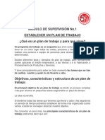 Módulo de Supervisión 1 Plan de Trabajo