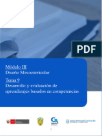 Tema 9 - Desarrollo y Evaluación de Aprendizajes Basados en Competencias - UNIA